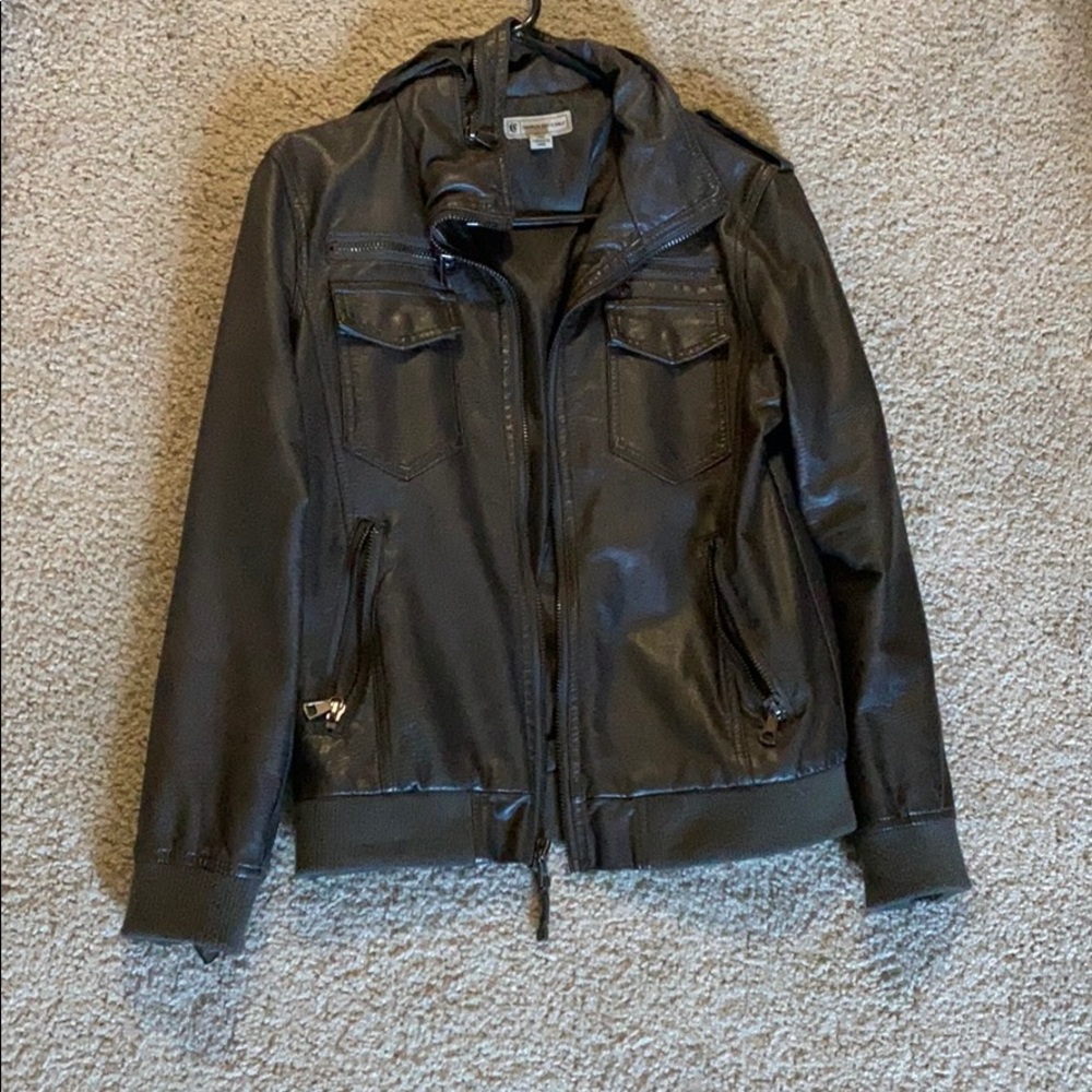Faux Leather Jacket